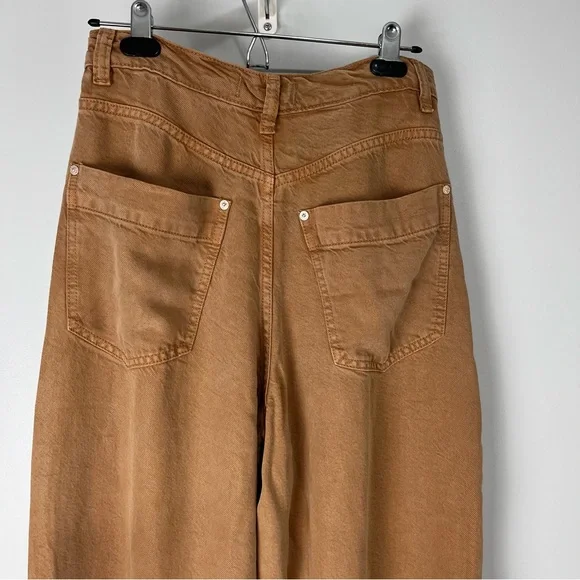 FREE PEOPLE NWT *Sold Out* Old West Slouchy Jeans Wide Leg Tumbleweed Pants - Picture 9 of 13